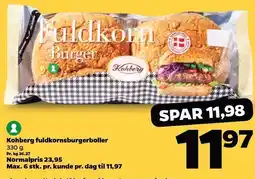 Netto Kohberg fuldkornsburgerboller tilbud