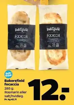 Netto Bakersfield focaccia tilbud