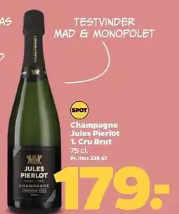 Netto Champagne Jules Pierlot 1. Cru Brut tilbud