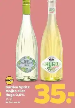 Netto Garden Spritz Mojito eller Hugo 0,0% tilbud