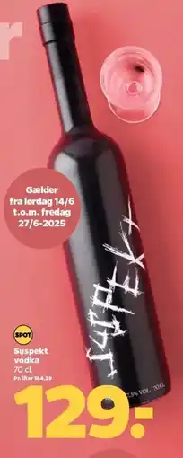 Netto Suspekt vodka tilbud