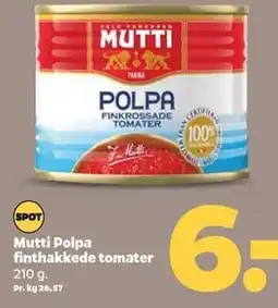 Netto Mutti Polpa finthakkede tomater tilbud