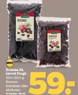 Netto Svansø XL tørret frugt tilbud