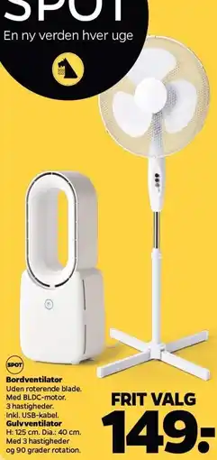 Netto Bordventilator eller Gulvventilator tilbud