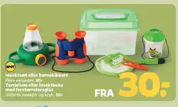 Netto Insektsæt eller børnekikkert, Terrarium eller insektboks med forstørrelsesglas tilbud