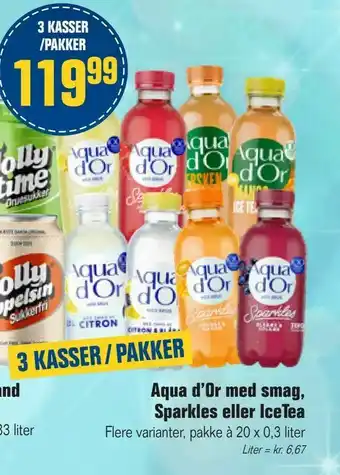 Otto Duborg Aqua d'Or med smag, Sparkles eller IceTea tilbud
