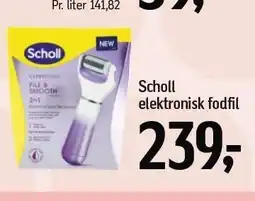 Føtex Scholl elektronisk fodfil tilbud