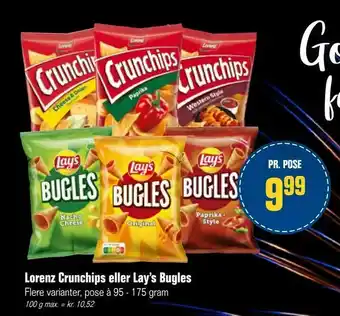 Otto Duborg Lorenz Crunchips eller Lay's Bugles tilbud