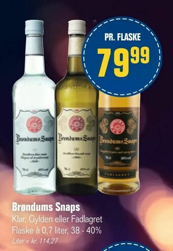 Otto Duborg Brøndums Snaps tilbud