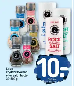 REMA 1000 Spize krydderikværne eller salt i bøtte tilbud