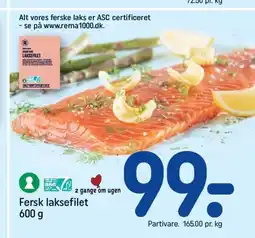 REMA 1000 Fersk laksefilet tilbud