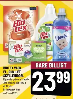 Løvbjerg BIOTEX VASK EL. DUN-LET SKYLLEMIDDEL tilbud
