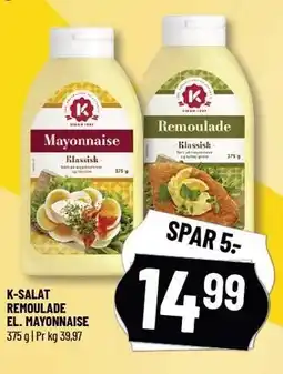 Løvbjerg K-SALAT REMOULADE EL. MAYONNAISE tilbud