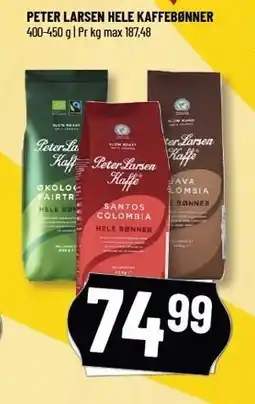 Løvbjerg PETER LARSEN HELE KAFFEBØNNER tilbud