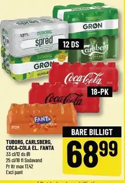 Løvbjerg TUBORG, CARLSBERG, COCA-COLA EL. FANTA tilbud