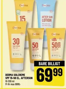 Løvbjerg DERMA SOLCREME SPF 15-50 EL. AFTERSUN tilbud