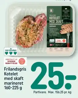 REMA 1000 Frilandsgris Kotelet med skaft marineret tilbud