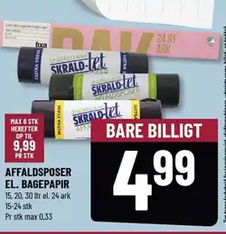 Løvbjerg AFFALDSPOSER EL. BAGEPAPIR tilbud
