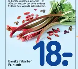 REMA 1000 Danske rabarber Pr. bundt tilbud