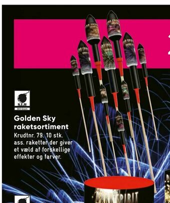 Bilka Golden Sky raketsortiment tilbud