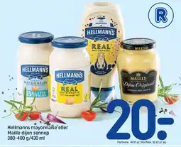 REMA 1000 Hellmanns mayonnaise eller Maille dijon sennep tilbud