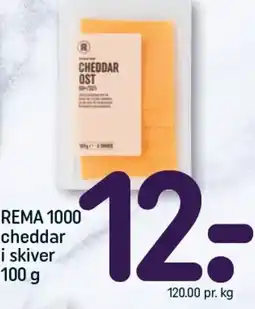 REMA 1000 REMA 1000 cheddar i skiver tilbud