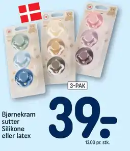 REMA 1000 Bjørnekram sutter Silikone eller latex tilbud