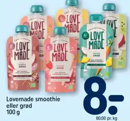 REMA 1000 Lovemade smoothie eller grød tilbud