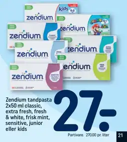 REMA 1000 Zendium tandpasta tilbud