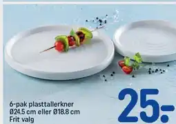 REMA 1000 6-pak plasttallerkner tilbud