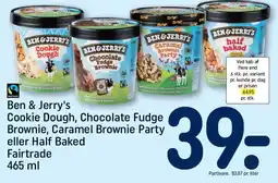REMA 1000 BEN&JERRY'S Chocolate Fudge Brownie, Caramel Brownie Party eller half baked fairtrade tilbud