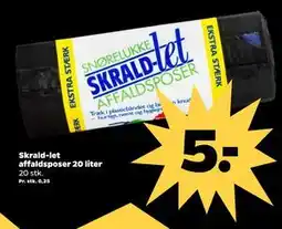 Netto Skrald-let affaldsposer 20 liter tilbud