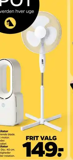 Netto Gulvventilator tilbud