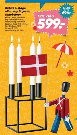 Bilka Kubus 4 stage eller Kay Bojesen fanebærer K tilbud