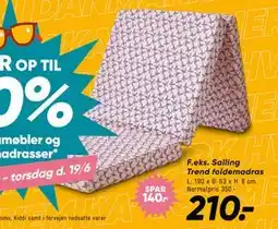 Bilka Salling Trend foldemadras tilbud