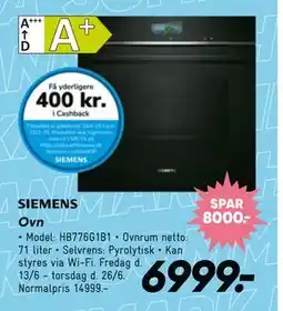Bilka Ovn tilbud