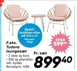Bilka Tudora loungesæt tilbud