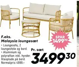 Bilka Malaysia loungesæt tilbud