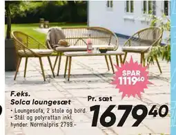 Bilka Solca loungesæt tilbud
