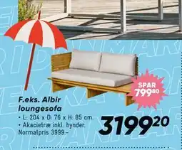 Bilka Albir loungesofa tilbud
