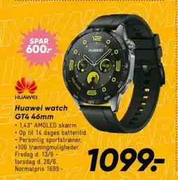 Bilka Huawei watch GT4 46mm tilbud