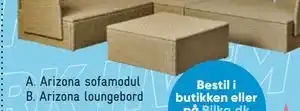 Bilka Arizona loungebord tilbud