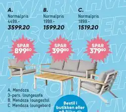 Bilka Mendoza loungestol tilbud