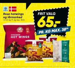 Bilka Rose hotwings og lårmarked tilbud