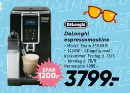 Bilka DeLonghi espressomaskine tilbud