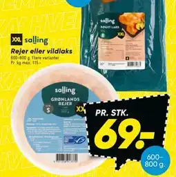 Bilka Rejer eller vildlaks tilbud
