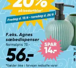 Bilka Agnes sæbedispenser tilbud