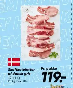 Bilka Skaftkoteletter af dansk gris tilbud