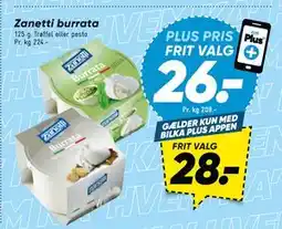 Bilka Zanetti burrata tilbud