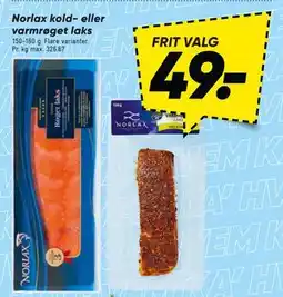 Bilka Norlax kold- eller varmrøget laks tilbud